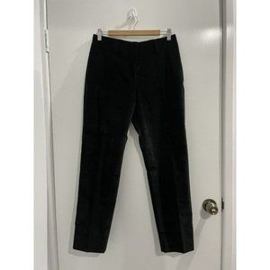 Piazza Sempione Kim Black Corduroy Velvet Pants Size 46